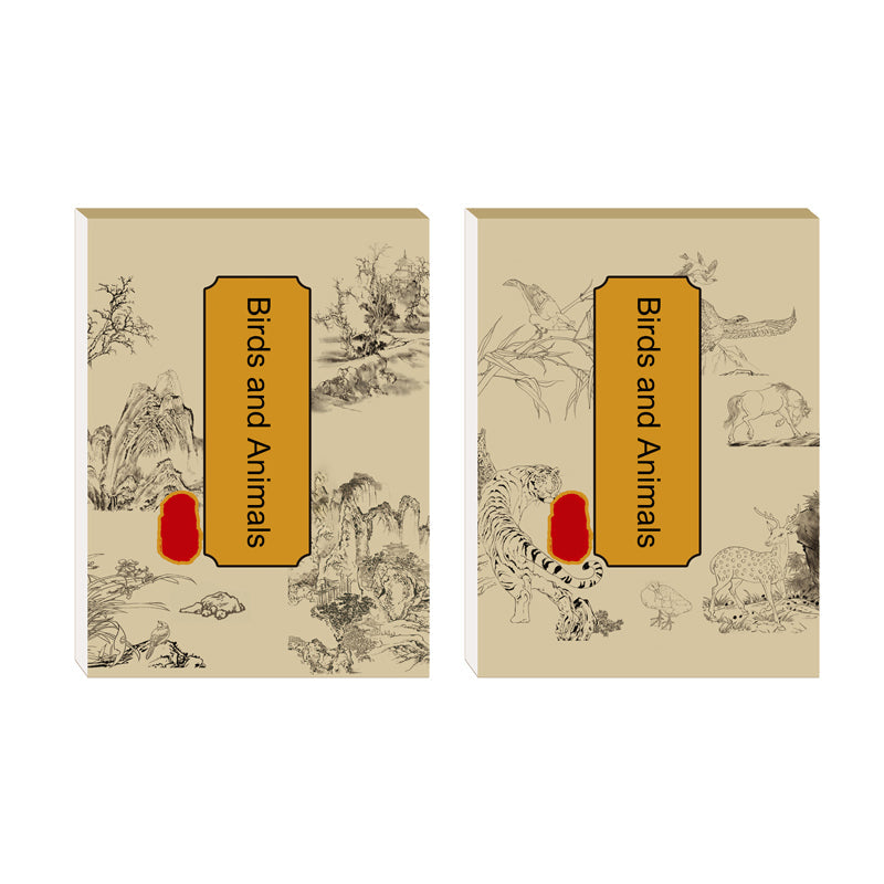 Chinese painting white drawing copying album