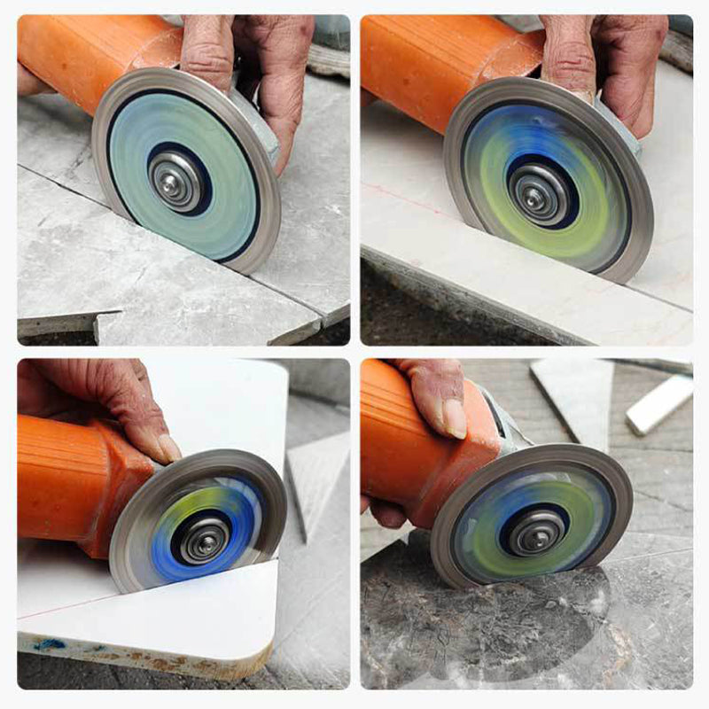 Successful cutting discs for super fine ceramic tiles