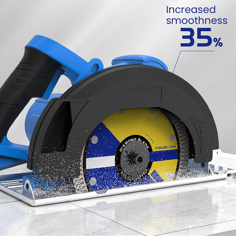 Successful cutting discs for super fine ceramic tiles