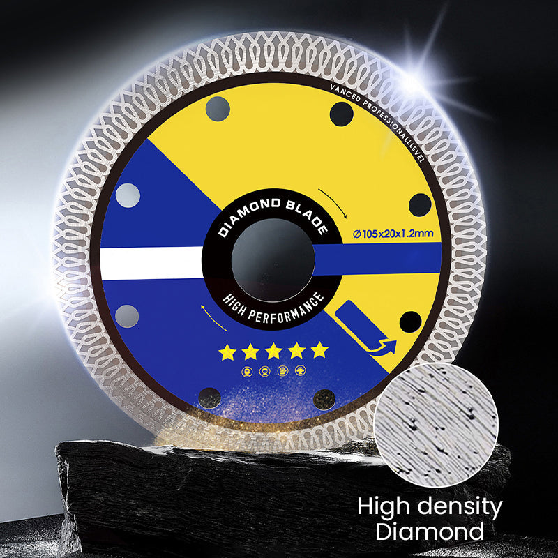 Successful cutting discs for super fine ceramic tiles