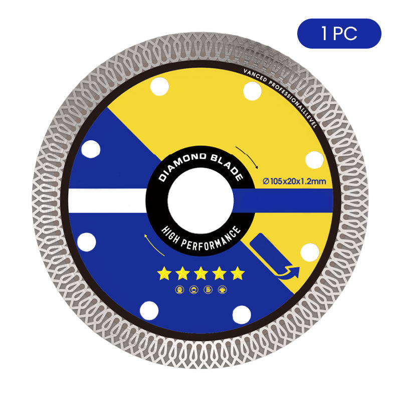 Successful cutting discs for super fine ceramic tiles