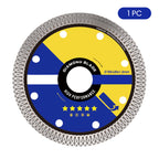 Successful cutting discs for super fine ceramic tiles