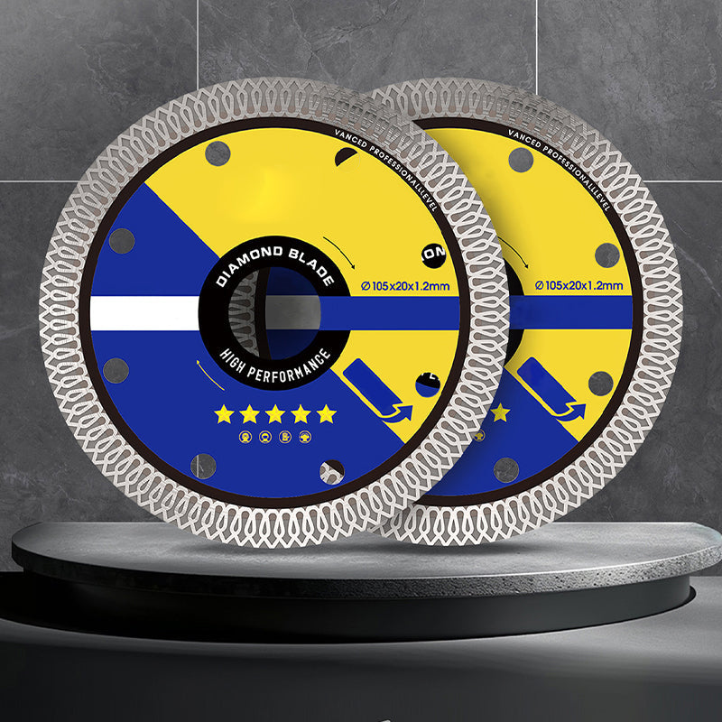 Successful cutting discs for super fine ceramic tiles