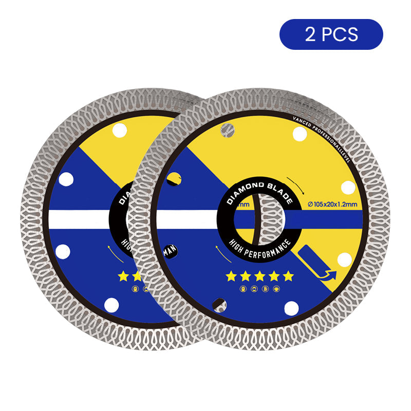 Successful cutting discs for super fine ceramic tiles