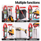 Intelligent voice-controlled clamp multimeter tester