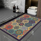 Bohemian Geometric Doormat for the Entrance