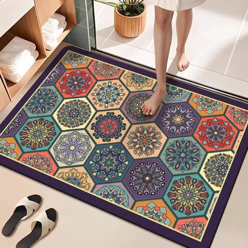 Bohemian Geometric Doormat for the Entrance