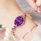 Elegant, water-repellent quartz watch for women