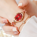 Elegant, water-repellent quartz watch for women