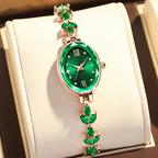 Elegant, water-repellent quartz watch for women