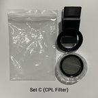Clip-On polarizing filter for mobile phones
