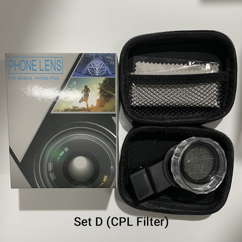 Clip-On polarizing filter for mobile phones
