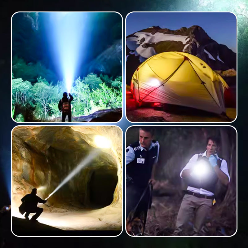 Ultra-bright, zoomable flashlight