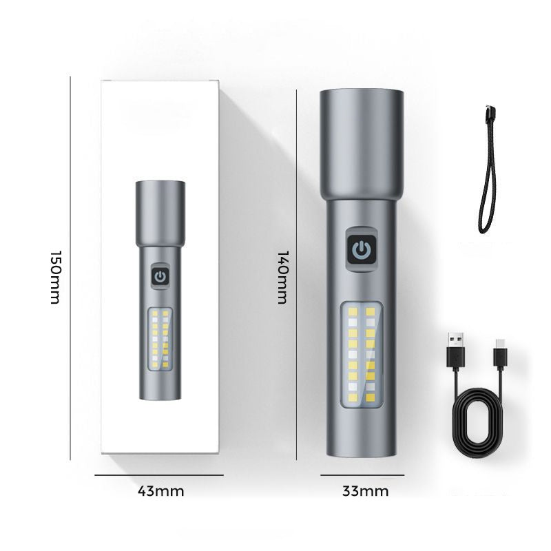 Ultra-bright, zoomable flashlight