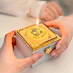 Creative sweet bear cake rotating ring box