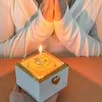 Creative sweet bear cake rotating ring box