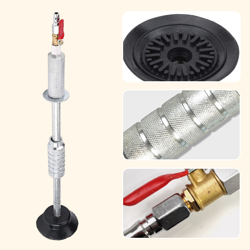 Suction cup tool for dent repair in the bodywork