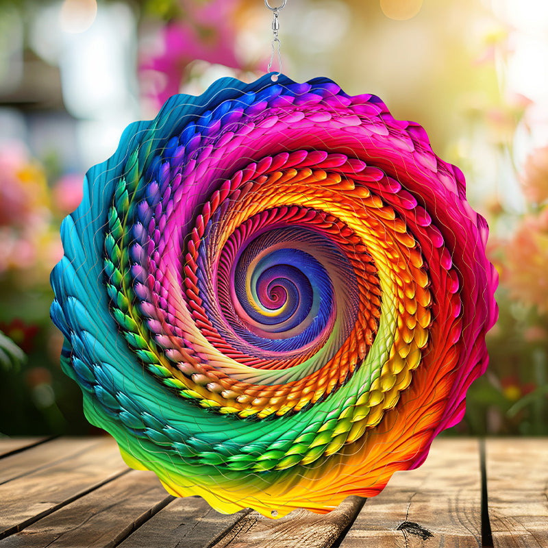 Hanging wind spinners for indoor and outdoor use