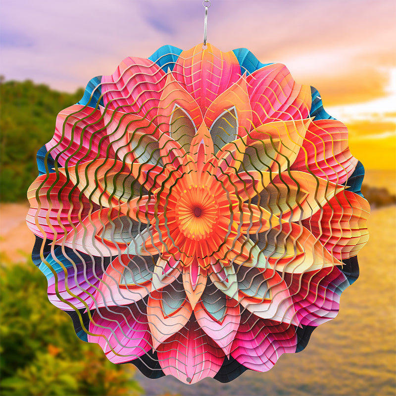 Hanging wind spinners for indoor and outdoor use