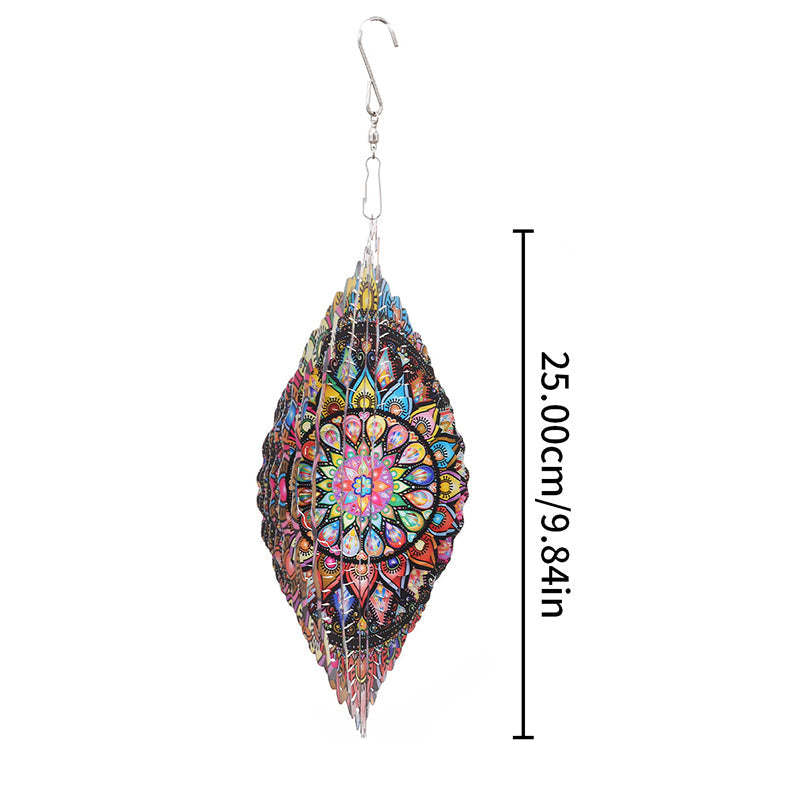 Hanging wind spinners for indoor and outdoor use