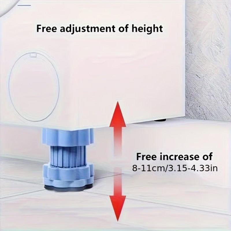 Universal multifunctional riser pads for washing machine base