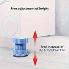 Universal multifunctional riser pads for washing machine base