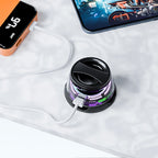 Compact and magnetic Bluetooth speaker set with LED lights