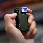 Portable mini flashlight with rotating head