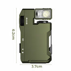 Portable mini flashlight with rotating head