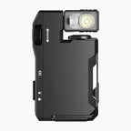 Portable mini flashlight with rotating head