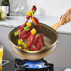[Titanium Extreme Non-Stick Frying Pan] Revolution in the kitchen, easy cooking without oil smoke!