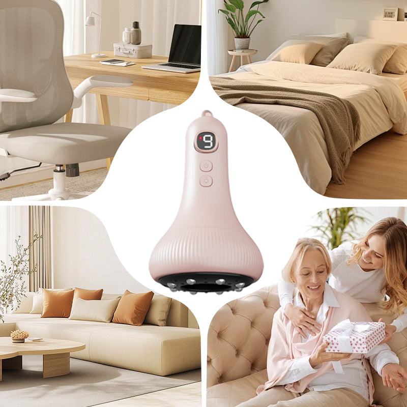 Smart cupping and scraping massage device