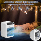 ️Portable mini air conditioner with cooling and humidity function