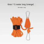 Portable Adjustable Fix Tent High Strength Quick Release Pulley Camping Rope