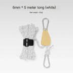Portable Adjustable Fix Tent High Strength Quick Release Pulley Camping Rope