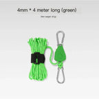 Portable Adjustable Fix Tent High Strength Quick Release Pulley Camping Rope