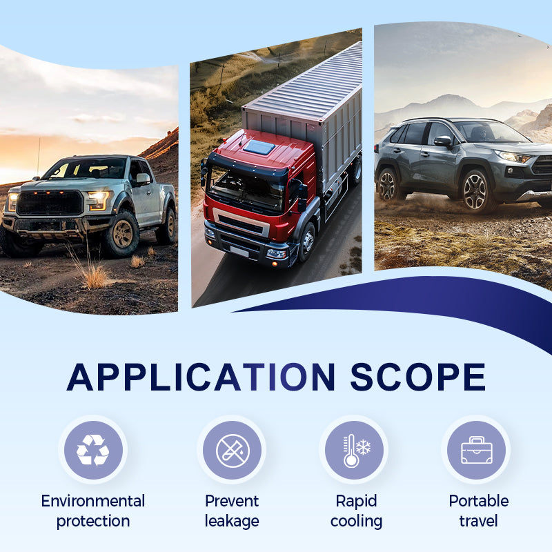 Self-filling refrigerant for car air conditioning