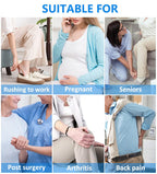 Adjustable long shoehorn with sock remover for seniors