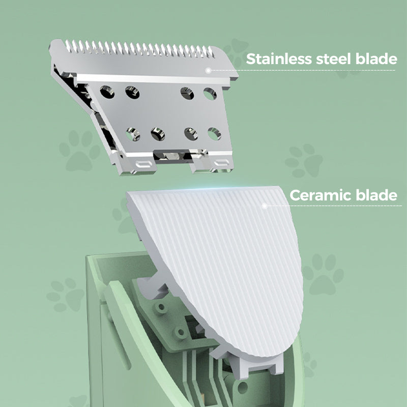 Multifunctional rechargeable shaver with low noise level for pets