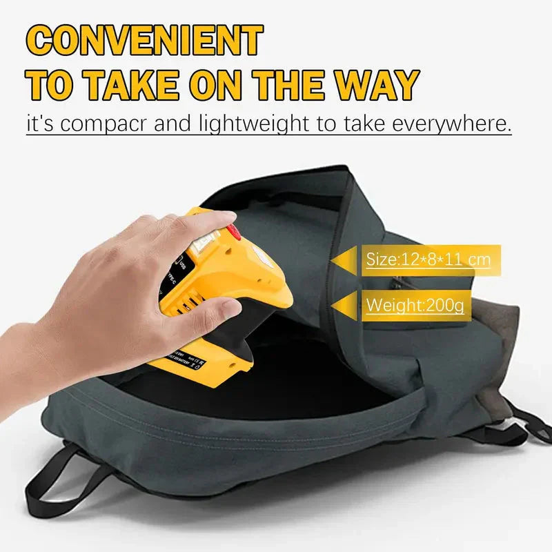 Compact DC to AC inverter - for cars, caravans, outdoor use and holiday homes