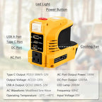 Compact DC to AC inverter - for cars, caravans, outdoor use and holiday homes