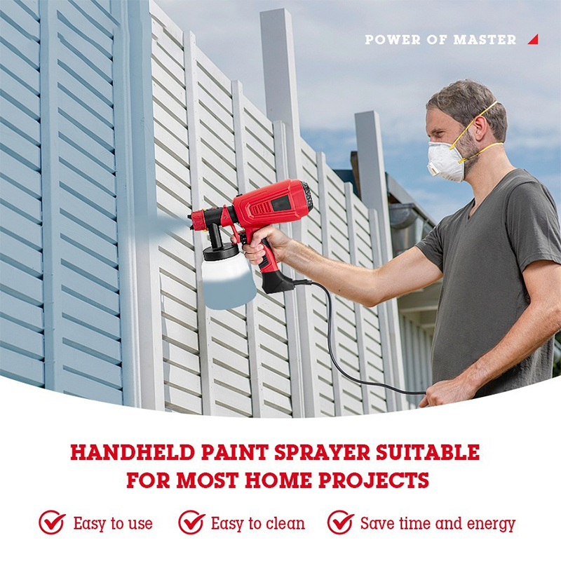 Portable, powerful, electric paint spray set