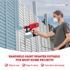 Portable, powerful, electric paint spray set