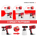 Portable, powerful, electric paint spray set