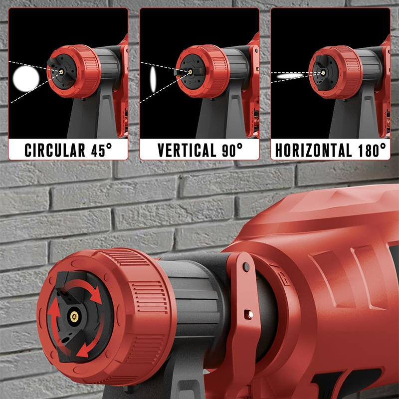 Portable, powerful, electric paint spray set