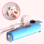 Portable Power Bank with High Capacity and Built-in Cables