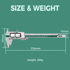 Digital caliper with large LCD screen