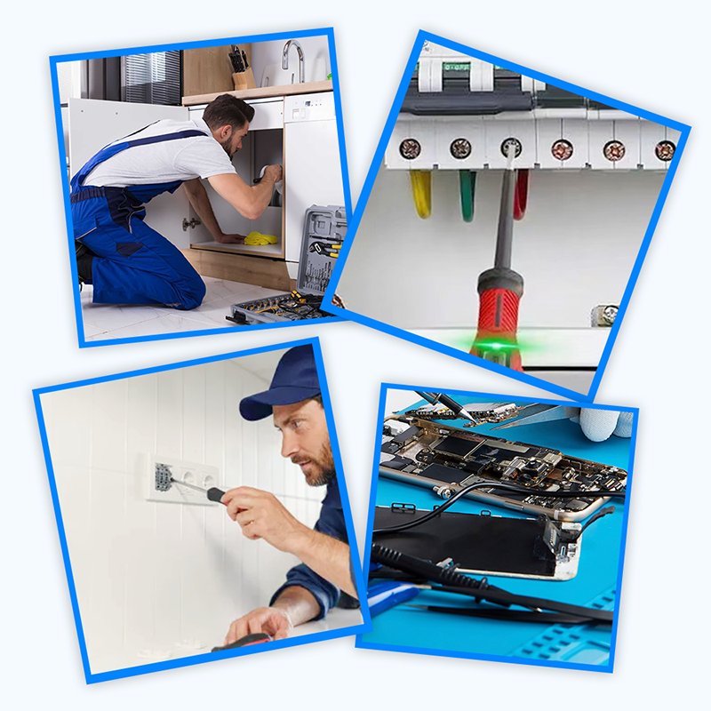 2-in-1 strong magnetic star screwdriver with flat head and high torque