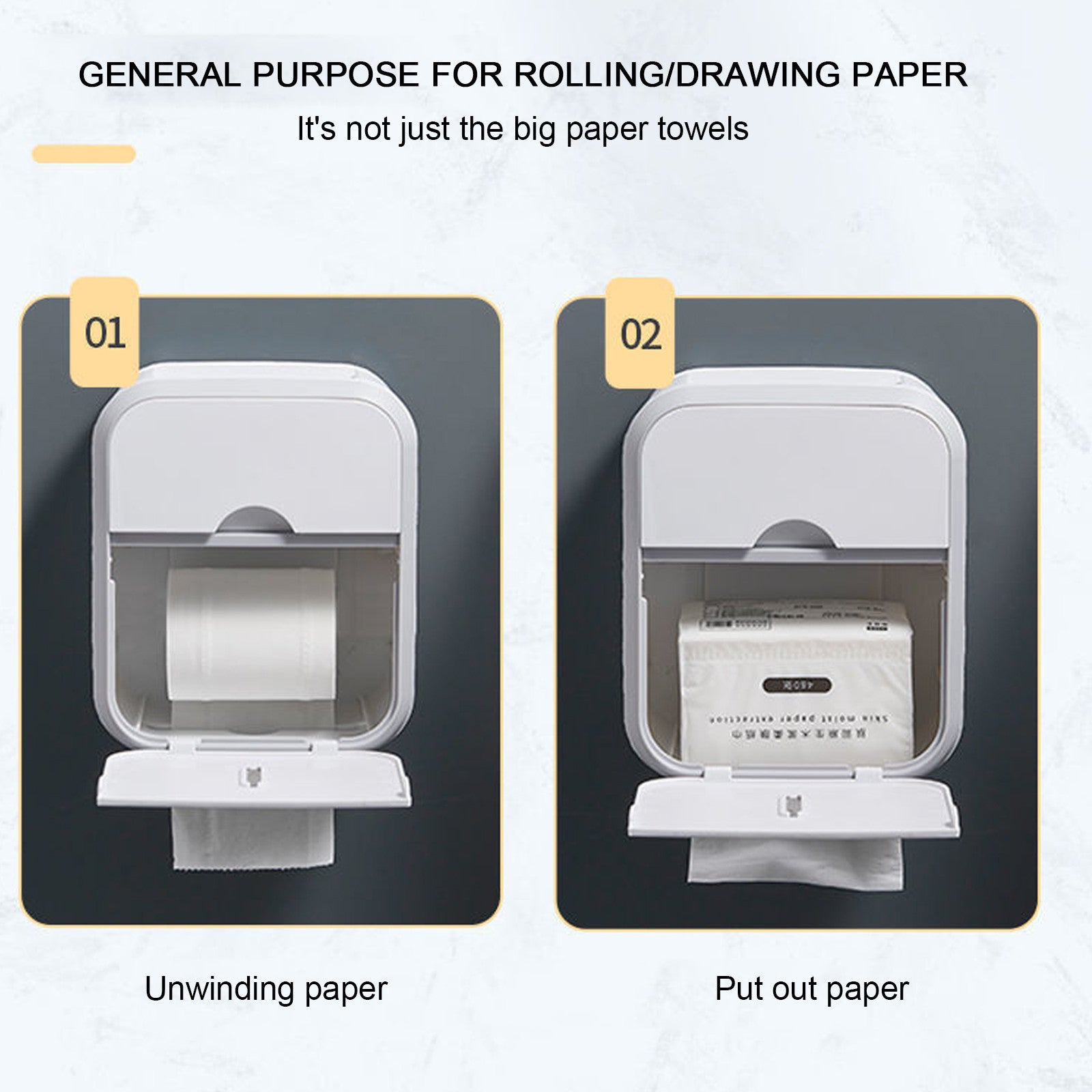 Flush-free toilet paper holder box