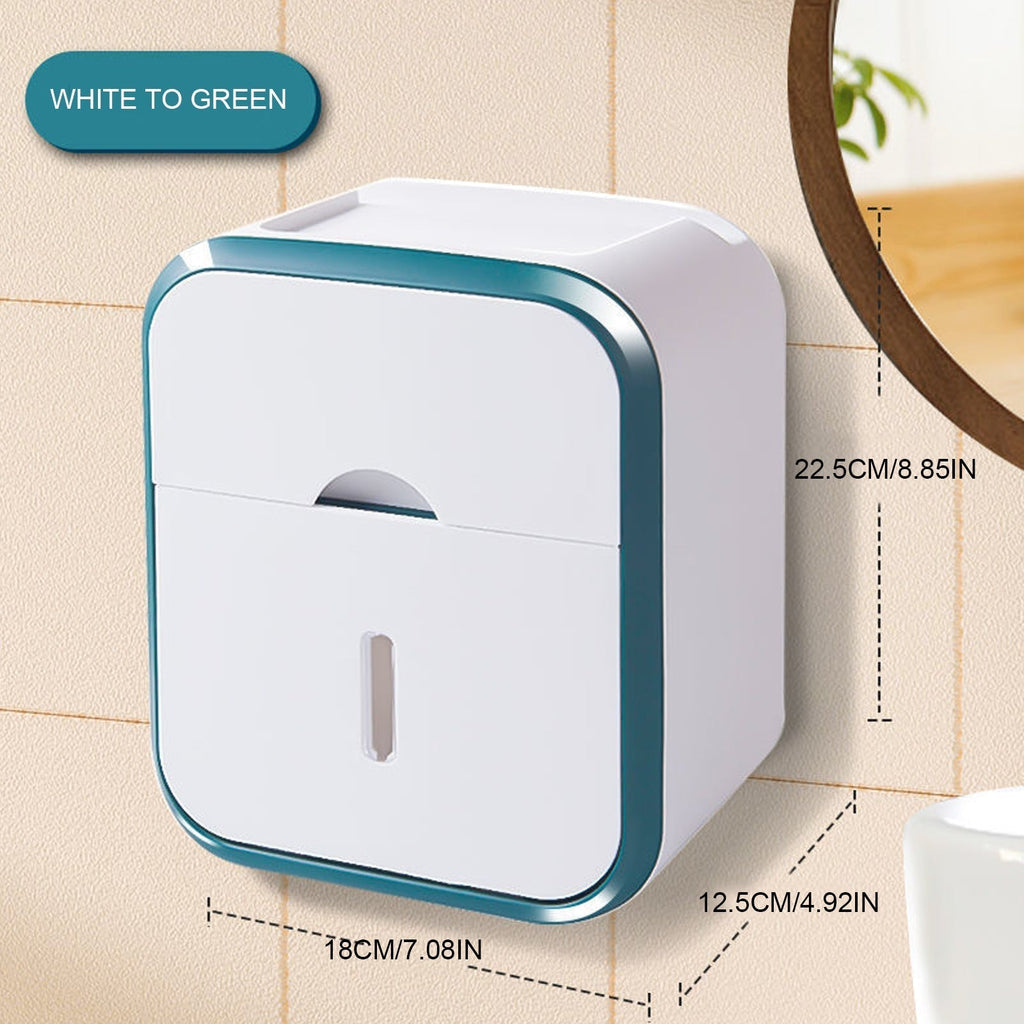 Flush-free toilet paper holder box